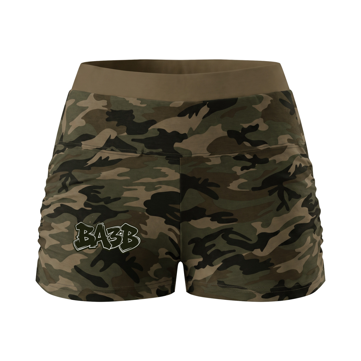 BA3B Slim Camo Shorts