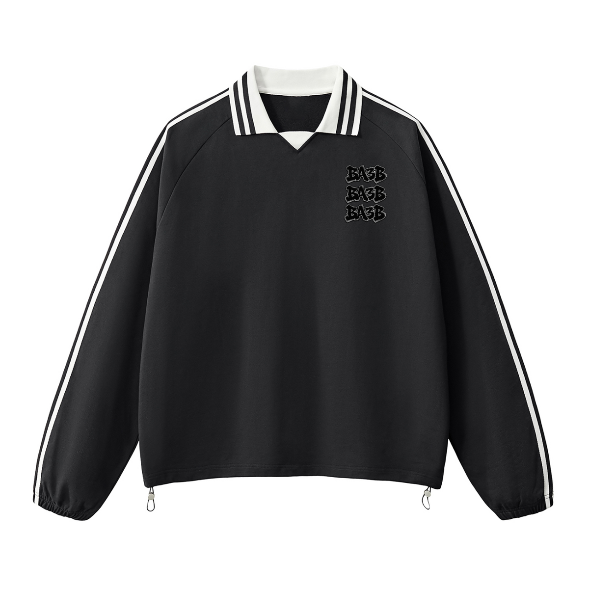 BA3B Striped Collar Sweatshirt