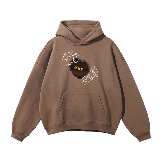 Male 90s Baby Oversized Fleece Hoodie
